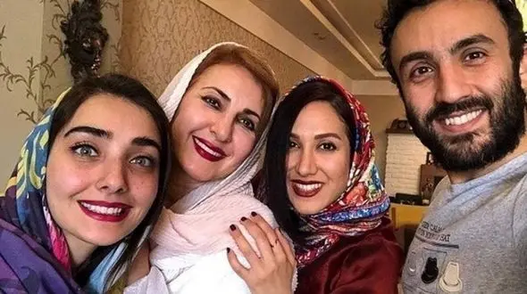 عکس عاشقانه از نوزاد تازه متولد شده پویان گنجی و همسرش