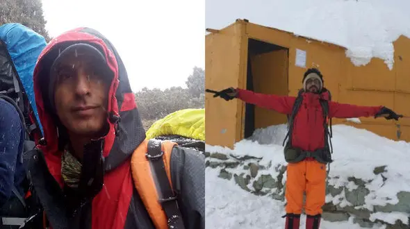 مرگ تلخ قهرمان قرقیزستان در بهمن کلکچال تهران / دکتری که تولد دخترش را ندید+فیلم گفتگو