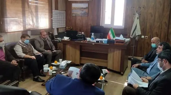 مهندس نصرآبادی مدیر مخابرات منطقه قزوین در دیدار با فرماندار شهرستان آوج