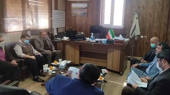 مهندس نصرآبادی مدیر مخابرات منطقه قزوین در دیدار با فرماندار شهرستان آوج
