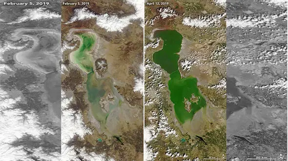 ناسا: دریاچه ارومیه دوباره جان گرفت +عکس