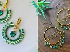 ترکیب رنگ‌ های گوشواره آفتاب گل سبز؛ راز زیبایی پاییز و بهار