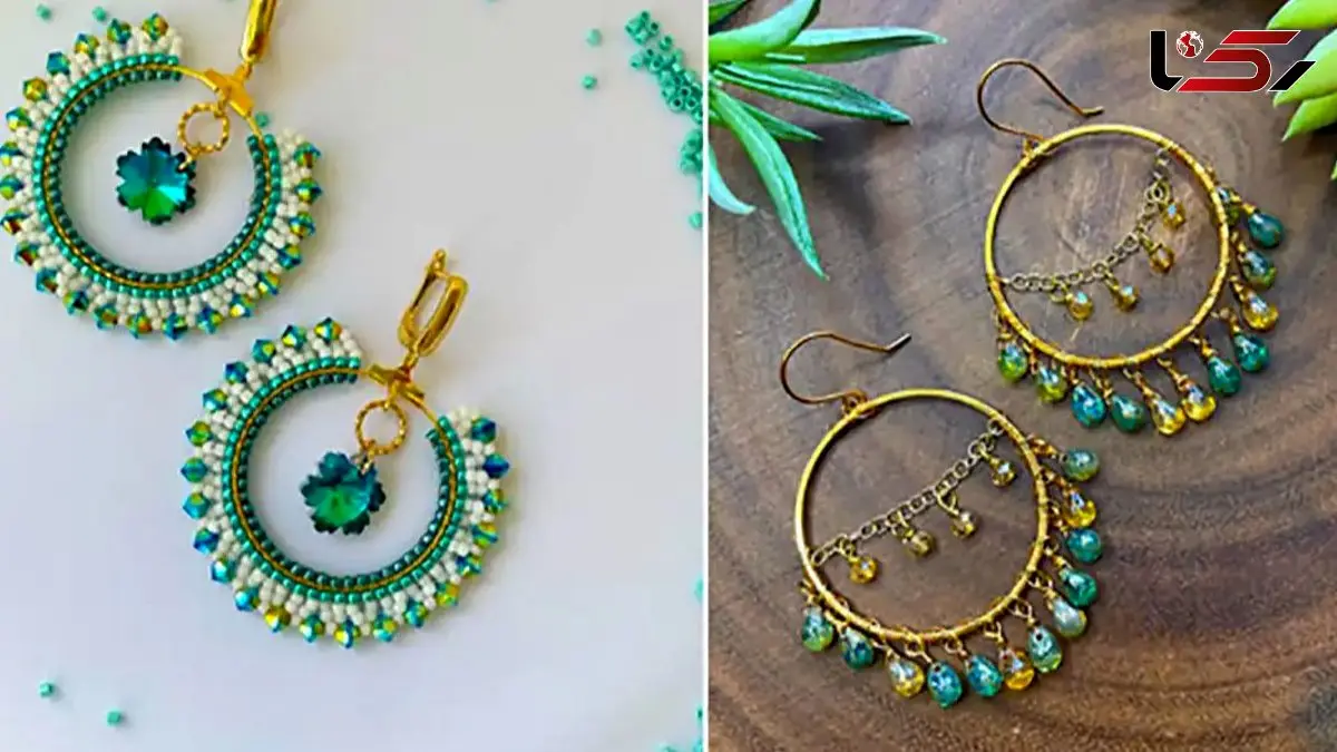 ترکیب رنگ‌ های گوشواره آفتاب گل سبز؛ راز زیبایی پاییز و بهار