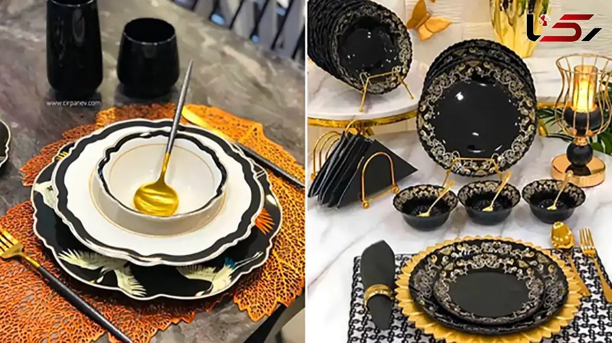 انتخاب ظروف مشکی برای جهیزیه؛ بهترین ترکیبات رنگی برای مناسبات مجلل