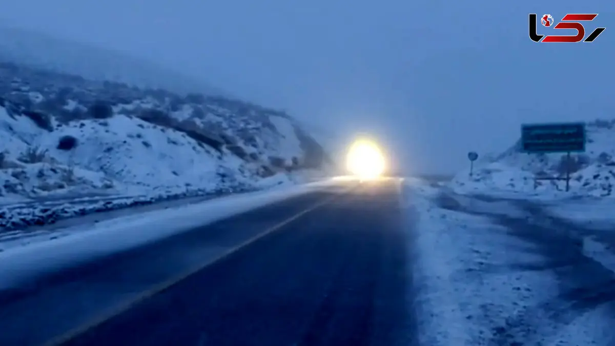 فیلم کولاک و برف در جاده نورآباد به نهاوند