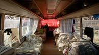 خانه‌های اتوبوسی گرمخانه ای برای بی‌خانمان‌ها در روسیه+ عکس