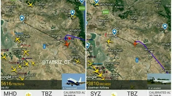 علت لغو پروازهای فرودگاه تبریز + عکس 