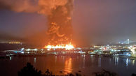 آتش اسکله 45 را سوزاند + عکس /  سانفرانسیسکو 