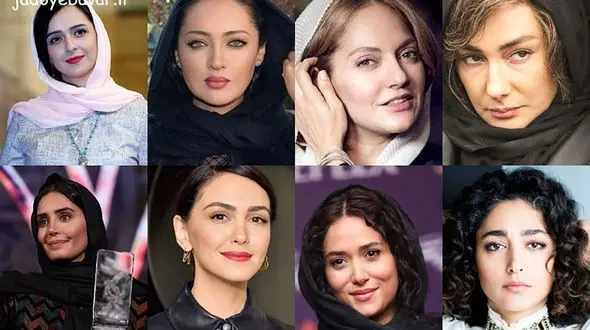 عکس ها  و اسامی / 10 خانم بازیگر جذاب و زیبای ایرانی 