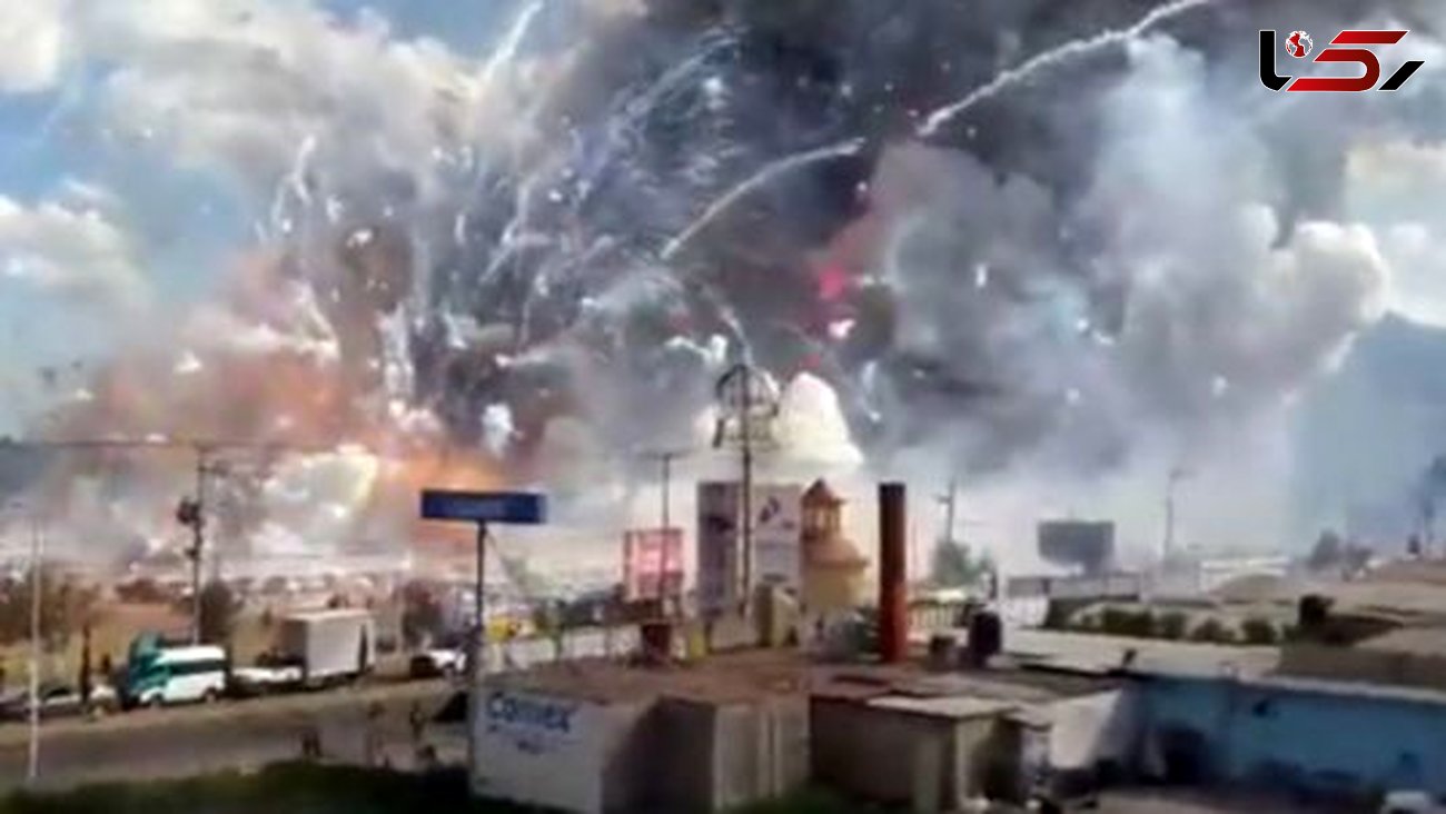 آتش سوزی مهیب و مرگبار در بازار + فیلم لحظات انفجار