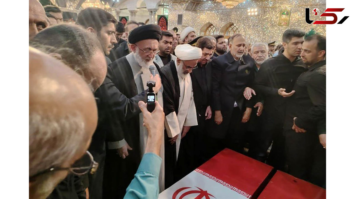 پیکر شهیدان سرلشکر سلامی وسردار شانهئی در شهر ری به خاک سپرده شد