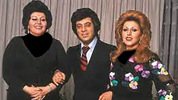 دسته گل‌های خانواده مهستی و هایده برای زنده یاد اکبر گلپا (عکس)