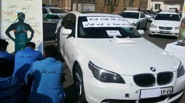 فروش مواد مخدر با بی ام دبلیو 600میلیونی در غرب تهران + تصاویر