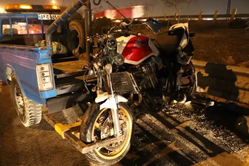 تصادف عابر پیاده در آزادگان