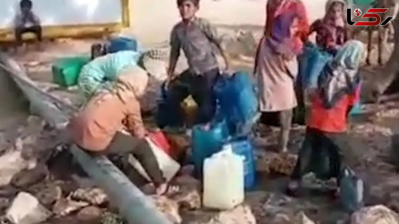 فیلم انتقال آب با الاغ درخوزستان + جزییات اسفناک