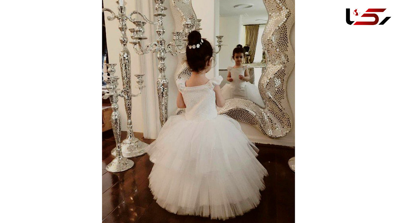 دختر خواننده معروف در لباس عروس +عکس