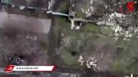 فیلم لحظه پرتاب بمب توسط پهپاد اوکراینی دقیقا در دریچه خودروی روسی!