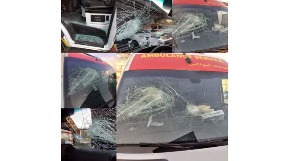 عکس های تلخ از ضرب و شتم پرسنل یکی از پایگاه های اورژانس در البرز