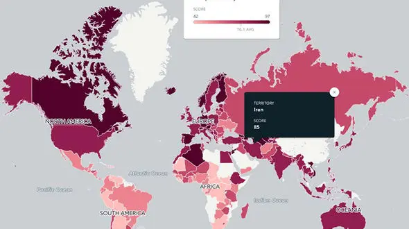 امن‌ترین کشورهای جهان معرفی‌شدند /ایران دوم شد