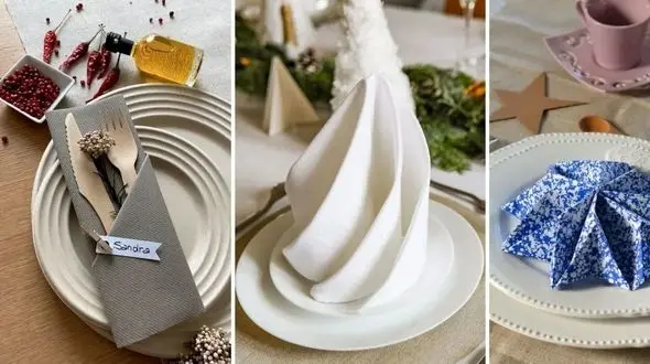 چگونه با دستمال سفره، یک پذیرایی فاخر و خلاقانه داشته باشیم؟