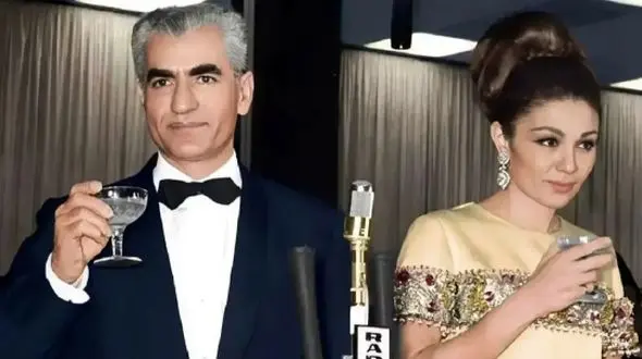 عکس سفر در زمان / محمدرضا پهلوی و فرح دیبا در کنسرت بزرگ پاریس / سال ۴۳