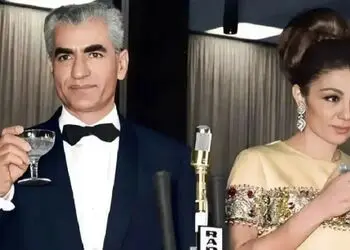 عکس سفر در زمان / «محمدرضا پهلوی و دخترش شهناز در هواپیمای شخصی اش» در فرانسه؛ سال 1337