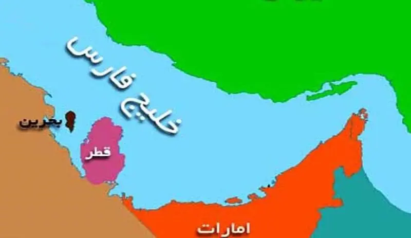 مکان قطر در نقشه