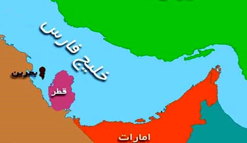 مکان قطر در نقشه