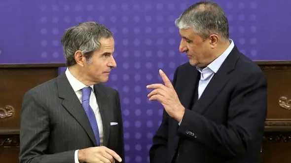 نامه رئیس سازمان انرژی اتمی ایران به گروسی 