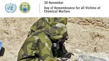 30 نوامبر؛ روز جهانی حمایت از قربانیان سلاح‌ های شیمیایی