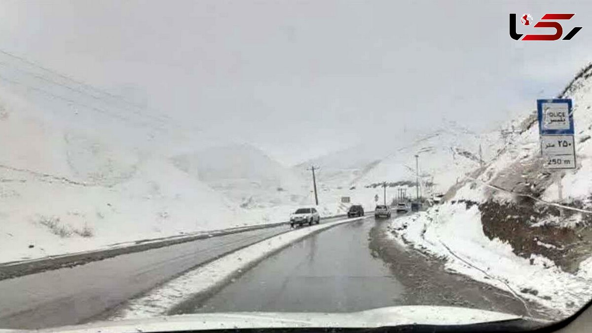 جاده کرج - چالوس لغزنده شد