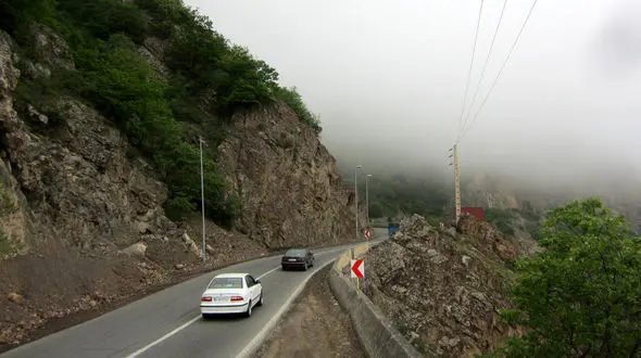 جاده هراز مسدود شد + جزئیات