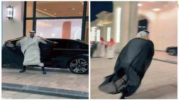 فیلم  خوشحالی آقای داماد به سبکِ رونالدو! / چه می کنه این داماد !