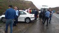 عکس صحنه تصادف خونین در جاده مغان برای 7 مسافر