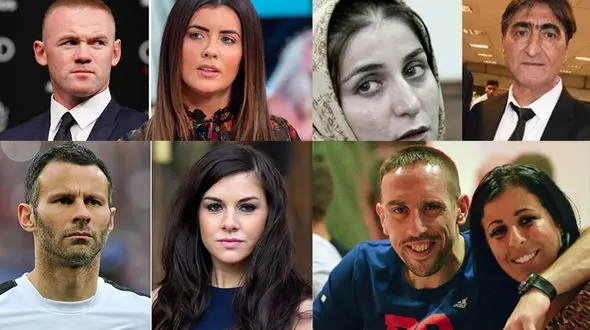 10 فوتبالیست خائن به همسر را بشناسید / از ناصر تا وین رونی + عکس