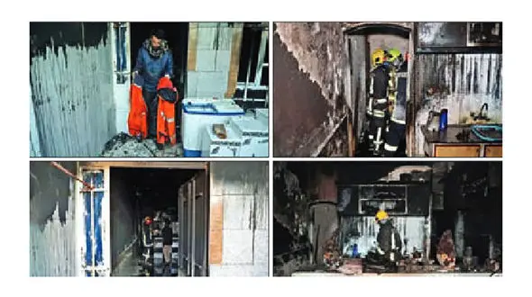 خانه ای در مشهد سوخت اما دلی نسوخت ! + عکس