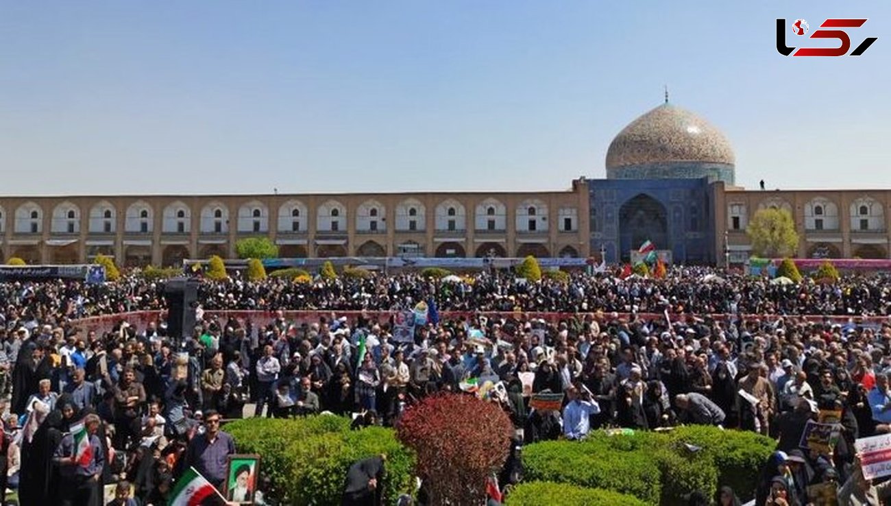 گزارش خبرنگار رکنا از راهپیمایی روز قدس در اصفهان + عکس و فیلم
