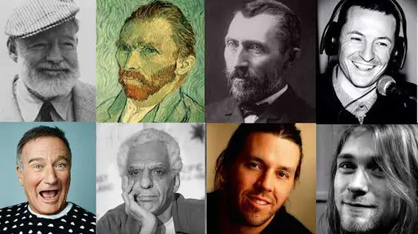 چرا هنرمندان خودکشی می کنند؟/ هنرمندان 18 برابر بیشتر در معرض خودکشی هستند/ از ون‌گوگ و رابین تا کیومرث