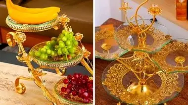 15 مدل میوه خوری سه طبقه مدرن و شیک با طراحی های خاص + نکات خرید