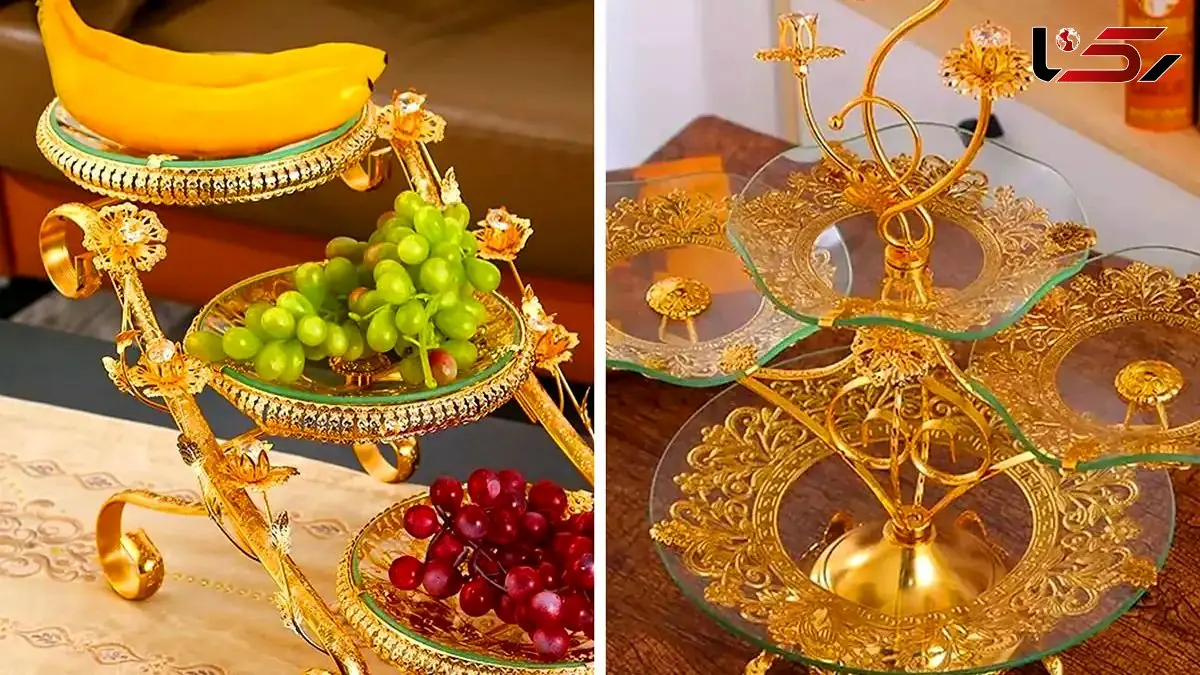 15 مدل میوه خوری سه طبقه مدرن و شیک با طراحی های خاص + نکات خرید