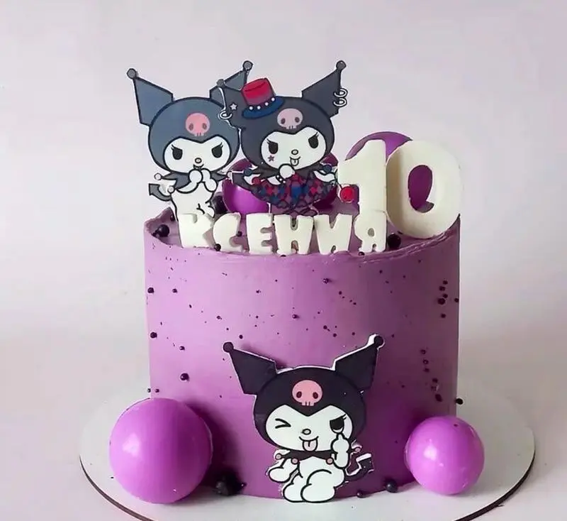 کیک تولد کرومی ساده