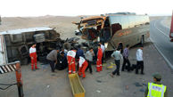 عکس تصادف مرگبار اتوبوس با تریلی در خراسان جنوبی / 47 نفر در این حادثه...