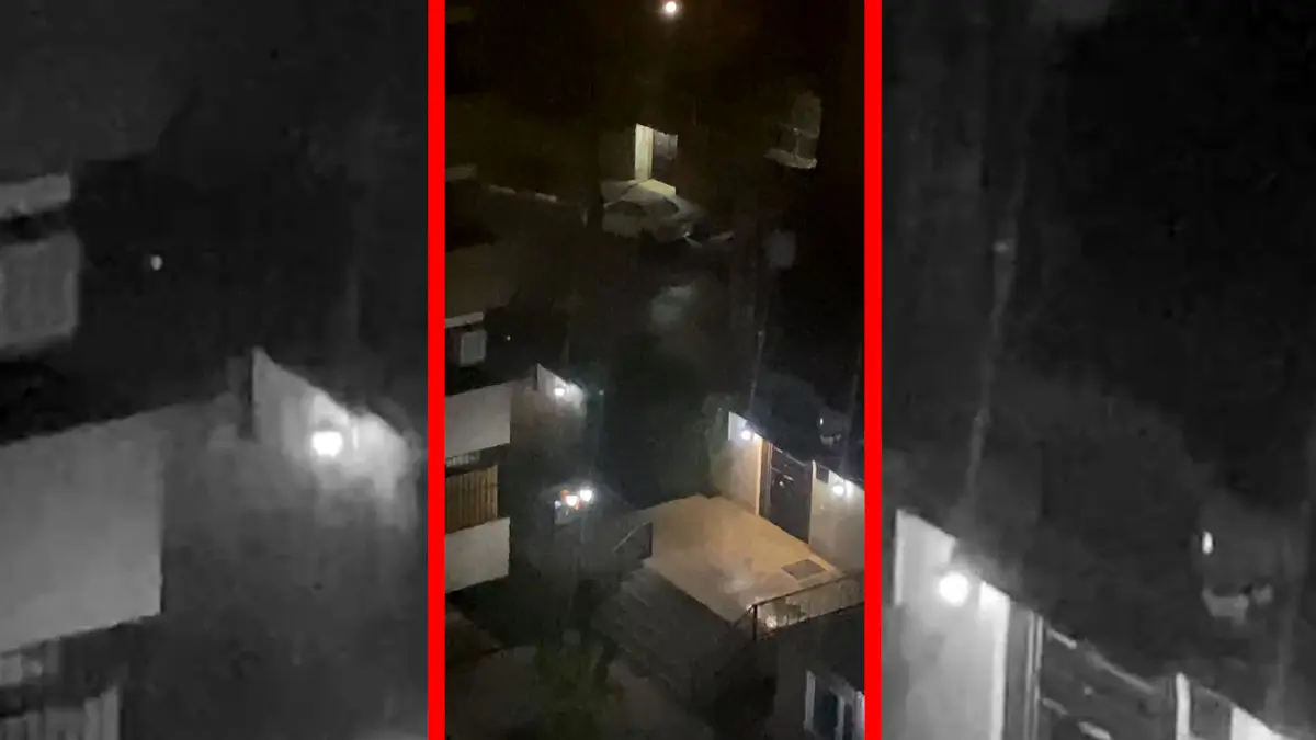 فیلم بارش زیبای برف دیشب در پردیس