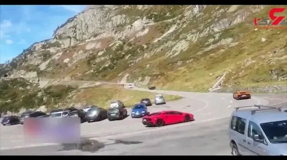 ببیند راننده ناشی چه بر سر لامبورگینی لوکس آورد +فیلم 