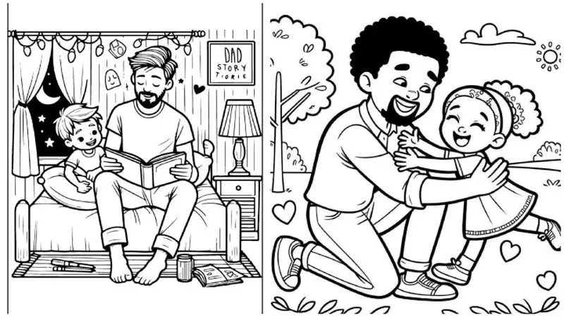 رنگ آمیزی روز پدر یا ابزار مناسب