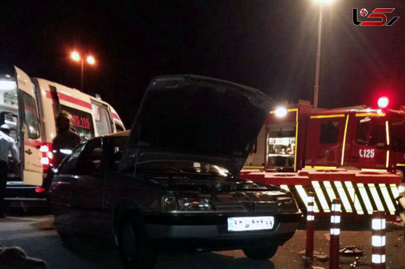 تصادف مرگبار در آزادراه تهران-قم + عکس 