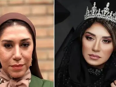 نگاهی به تغییرات بسیار زیاد چهره و سبک نسیم ادبی / عکس های مدلینگی عجیب با الهالم از رز سیاه و قرمز