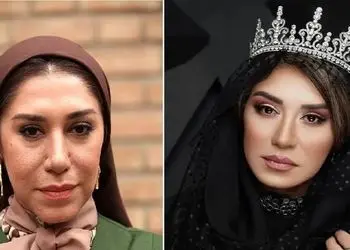 نگاهی به تغییرات بسیار زیاد چهره و سبک نسیم ادبی / عکس های مدلینگی عجیب با الهالم از رز سیاه و قرمز