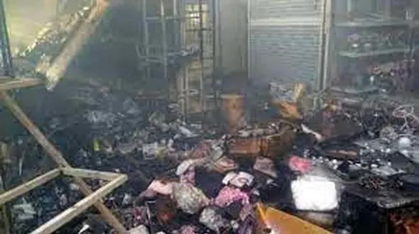 تعیین تیم کارشناسی 9 نفره برای بررسی علت آتش‌سوزی بازار گل + فیلم