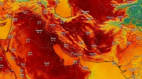 گسترده ترین گرمای شدید تابستانی در راه کشور 